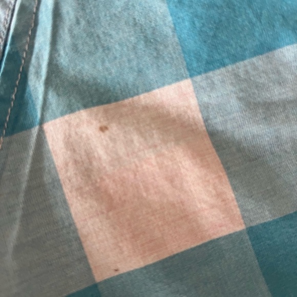 J Crew Crewcuts Boys 8 Spring Blue Pink Plaid Button Up Shirt Long Sleeve - Picture 5 of 7